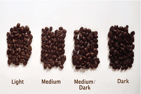 4 نوع متفاوت رست قهوه 